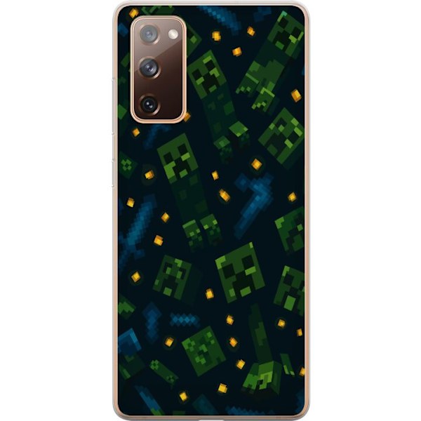 Samsung Galaxy S20 FE Genomskinligt Skal Minecraft Dungeons Mob