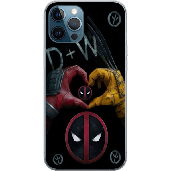 Apple iPhone 12 Pro Gennemsigtig cover Deadpool & Wolverine Kærlighed