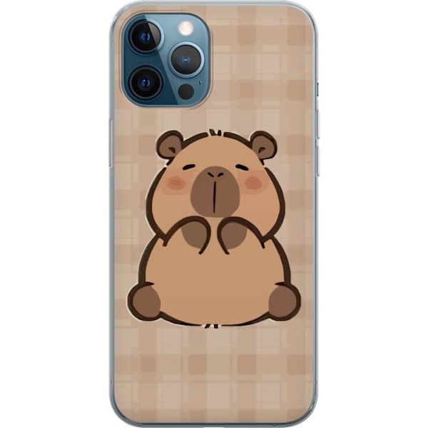 Apple iPhone 12 Pro Gennemsigtig cover Mobilskal kawaii capybara flera figurer japansk stil