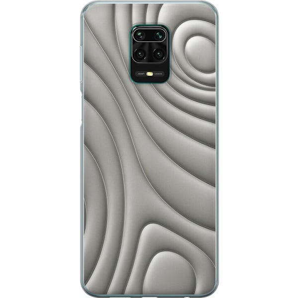 Xiaomi Redmi Note 9 Pro Genomskinligt Skal Silver Waves