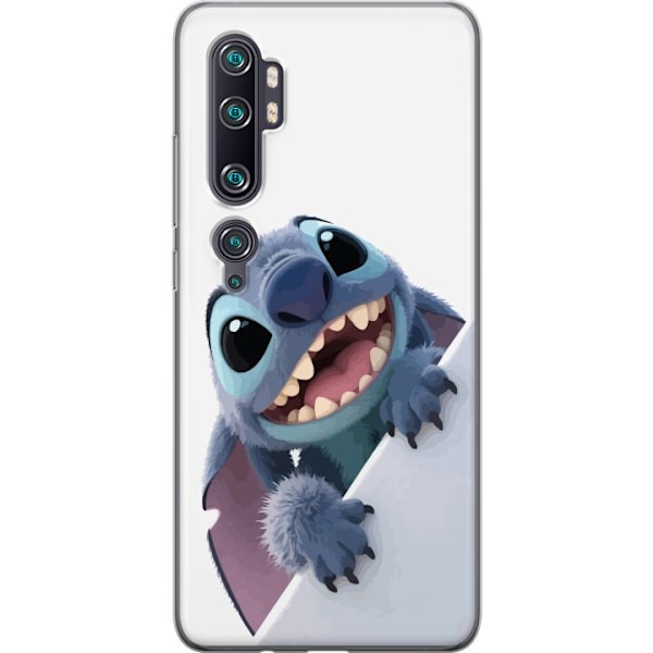 Xiaomi Mi Note 10 Pro Genomskinligt Skal Happy Stitch – glad figur med charmig uttryck