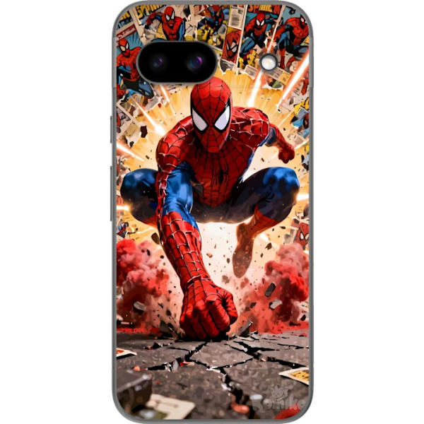 Kompatibelt Mobildeksel til Google Pixel 8a Spider Man action