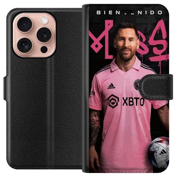 Apple iPhone 16 Pro Lompakkokotelo Lionel Messi