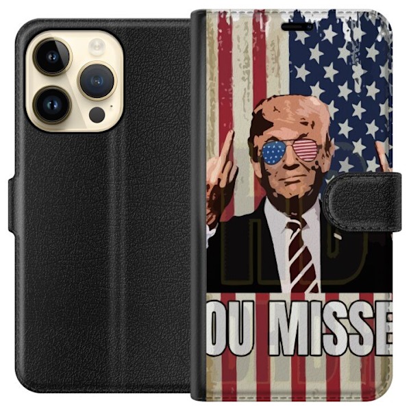 Apple iPhone 15 Pro Lompakkokotelo Trump