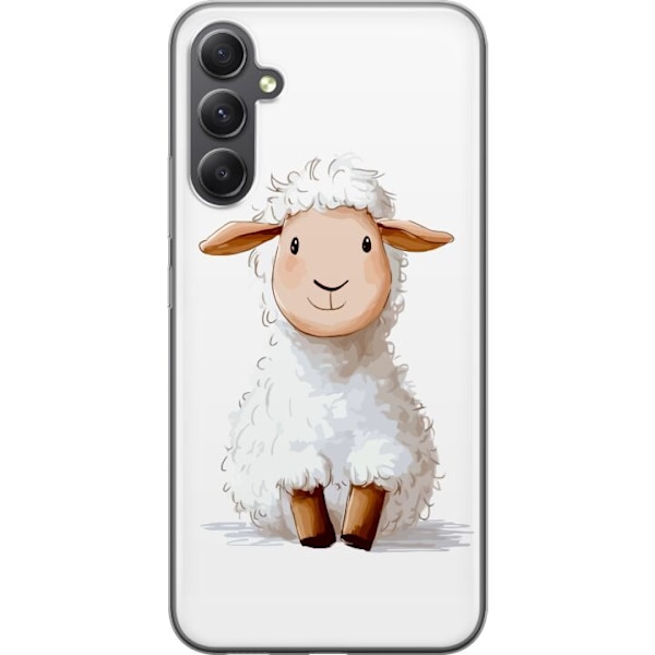 Samsung Galaxy S23 FE Läpinäkyvä kuori Suloinen Lammas - lasten ja vauvan tuotteita sarjakuvatyyliin