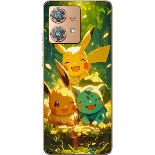 Motorola Edge 40 Neo Läpinäkyvä kuori Pixelmonster pelityyl