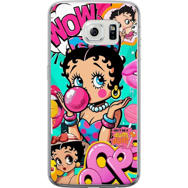 Samsung Galaxy S6 edge Gennemsigtig cover Betty Boop