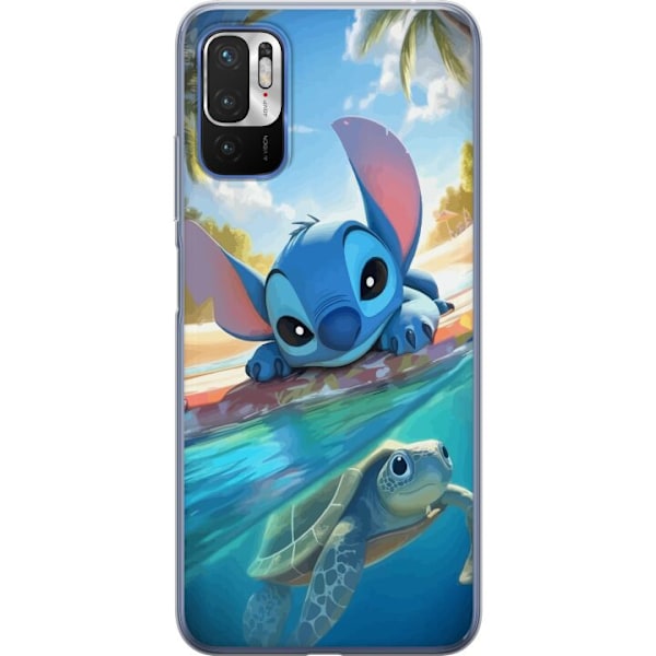 Xiaomi Redmi Note 10 5G Gennemsigtig cover Stitch med skildpad