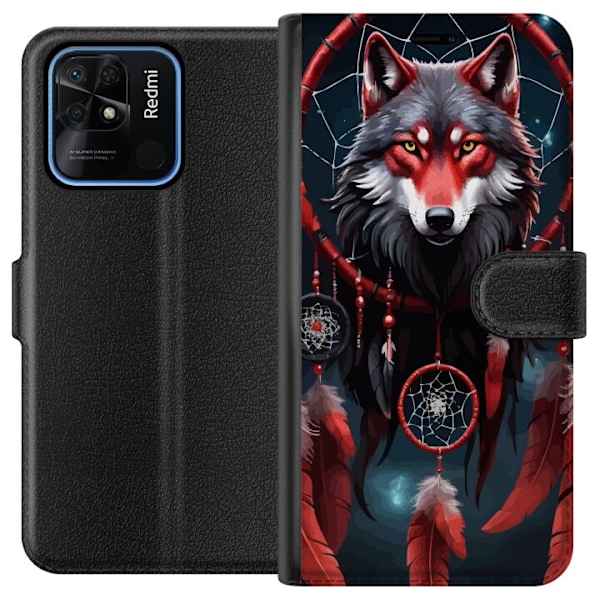 Xiaomi Redmi 10C Tegnebogsetui Ulven