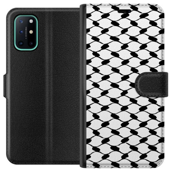 OnePlus 8T Tegnebogsetui Keffiyeh mønster