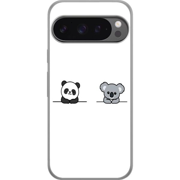 Google Pixel 9 Pro XL Gjennomsiktig deksel Panda Koala