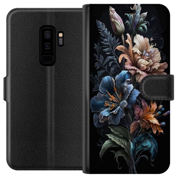 Kompatibel Tegnebogsetui til Samsung Galaxy S9+ Blomster