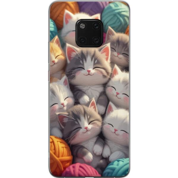 Kompatibelt Mobildeksel til Huawei Mate 20 Pro Sovande kattungar beige