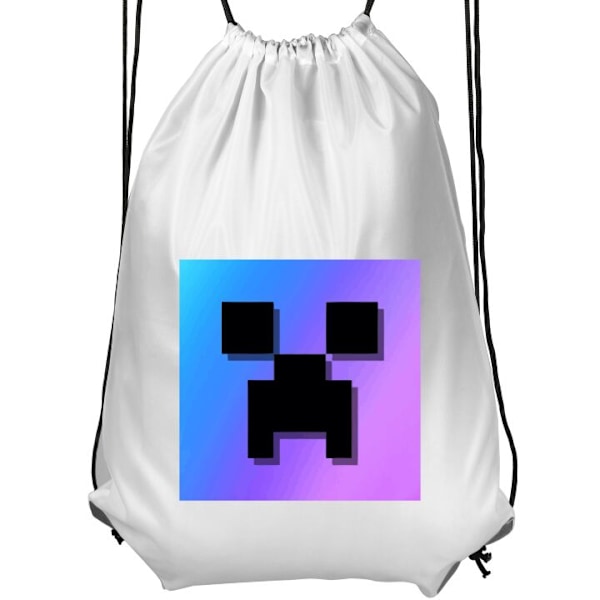 Jumppakassi | Kevyt Treenikassi Aikuisille Minecraft valkoinen Aikuinen