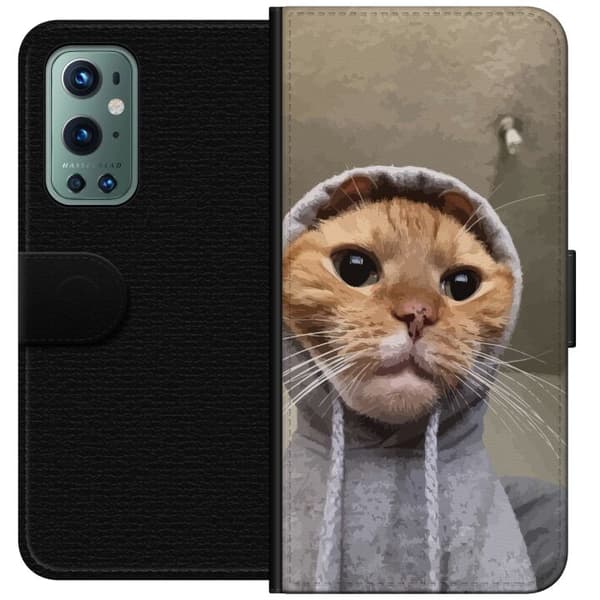 Kompatibelt Plånboksfodral till OnePlus 9 Pro Katt Tröja