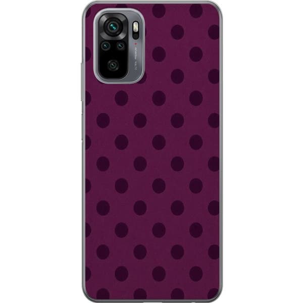 Kompatibelt Mobilskal till Xiaomi Redmi Note 10 Plum Pop Dots lila