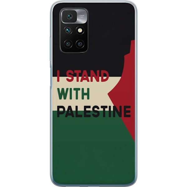 Xiaomi Redmi 10 Läpinäkyvä kuori Pysähdy Palestiinan puole