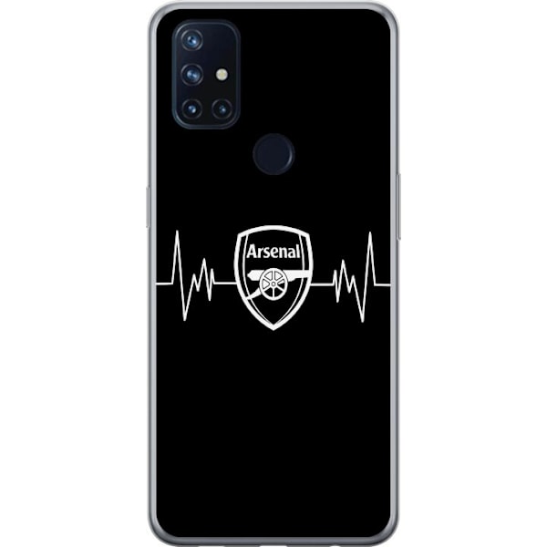 OnePlus Nord N10 5G Läpinäkyvä kuori Arsenal