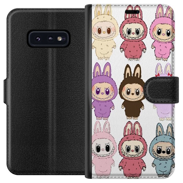 Samsung Galaxy S10e Lommeboketui Labubu Pink Monster - Popkuns