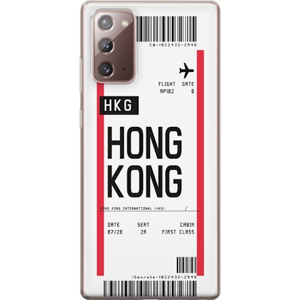 Samsung Galaxy Note20 Gjennomsiktig deksel Hongkong