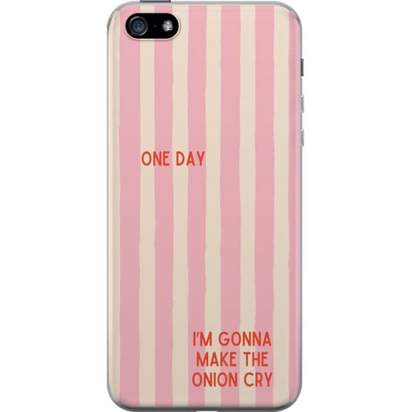 Kompatibelt Mobildeksel til Apple iPhone 5 Make the Onion Cry rosa