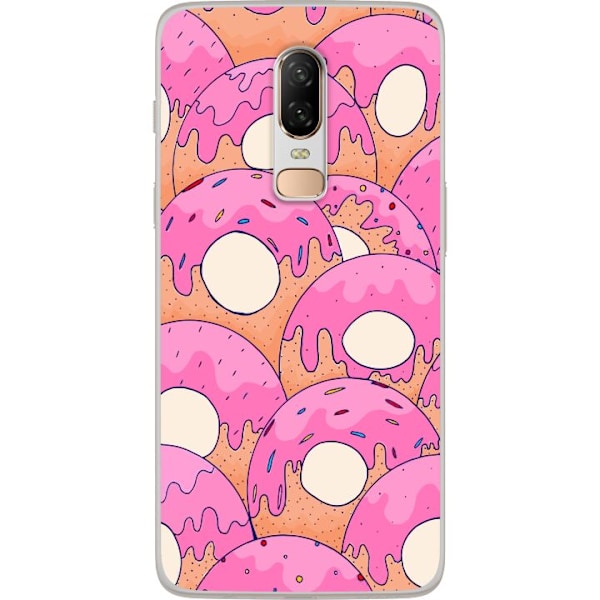 OnePlus 6 Gjennomsiktig deksel Donuts