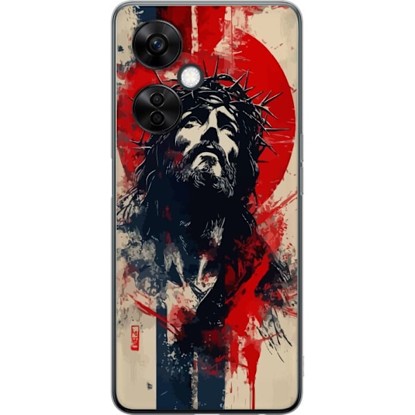 OnePlus Nord CE 3 Lite Läpinäkyvä kuori Jeesus ristillä -