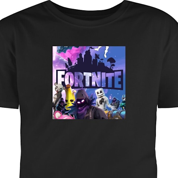 Lasten T-paita | Mukava T-paita Lapsille Fortnite musta 12-13 Vuotta