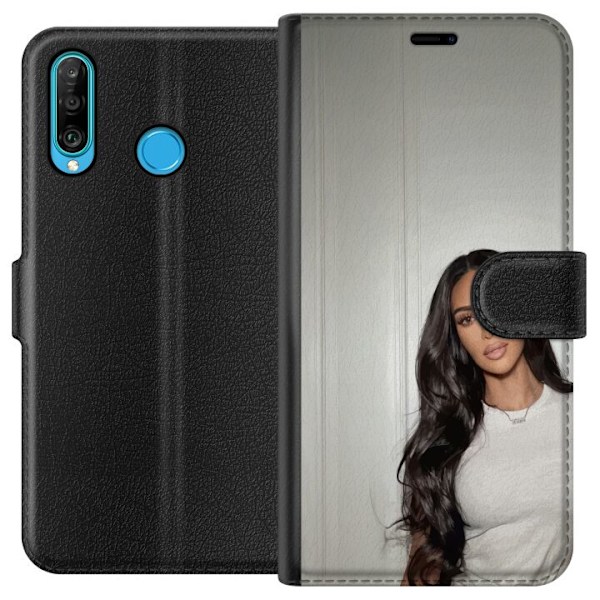 Huawei P30 lite Tegnebogsetui Kim Kardashian – Iconic Style