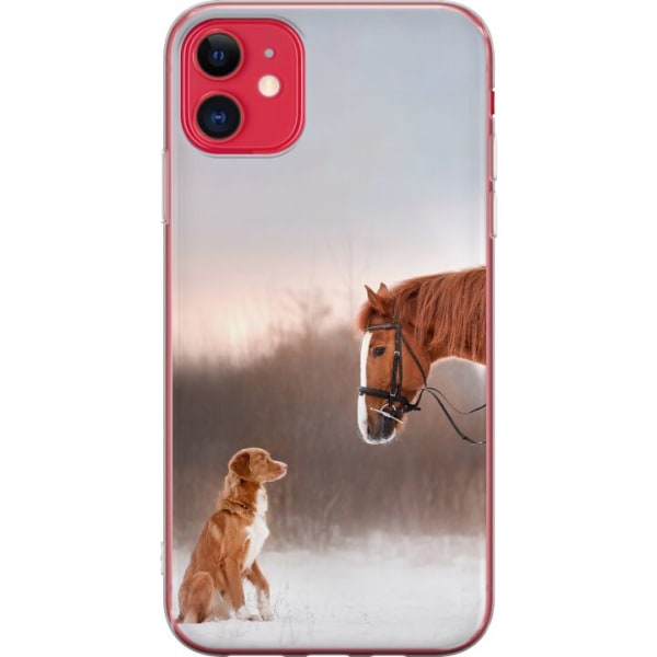 Apple iPhone 11 Deksel / Mobildeksel - Hest & Hund