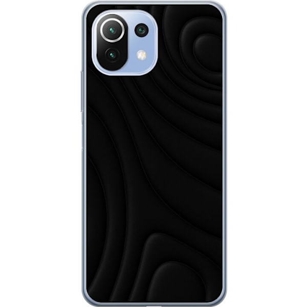 Xiaomi Mi 11 Lite Läpinäkyvä kuori Tummat Aallot