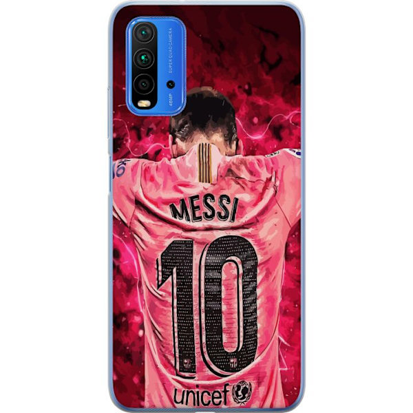 Xiaomi Redmi Note 9 4G Läpinäkyvä kuori Messi Jalkapallo Barcelona Argentiina Motivoiva Legendaarinen Pelaaja FC Barcelona Numero 10 Urheilu Jalkap