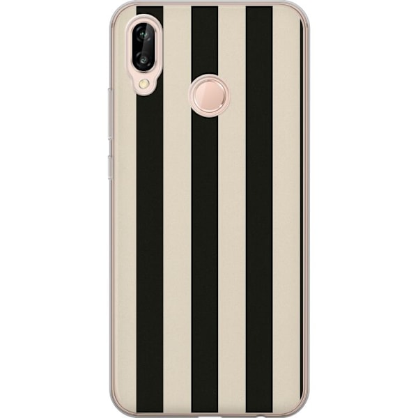 Huawei P20 lite Genomskinligt Skal Line Flow