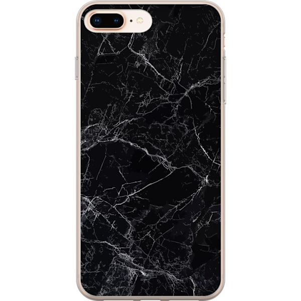 Apple iPhone 7 Plus Gennemsigtig cover Marmor Sort