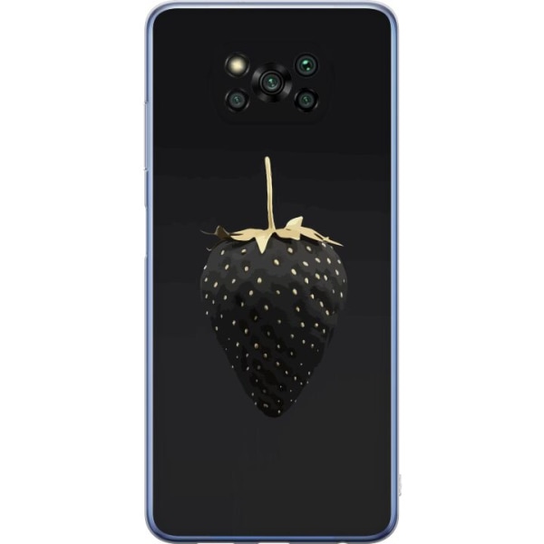 Xiaomi Poco X3 Pro Gennemsigtig cover Luksus Jordbær