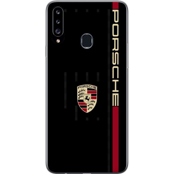 Samsung Galaxy A20s Gennemsigtig cover Porsche