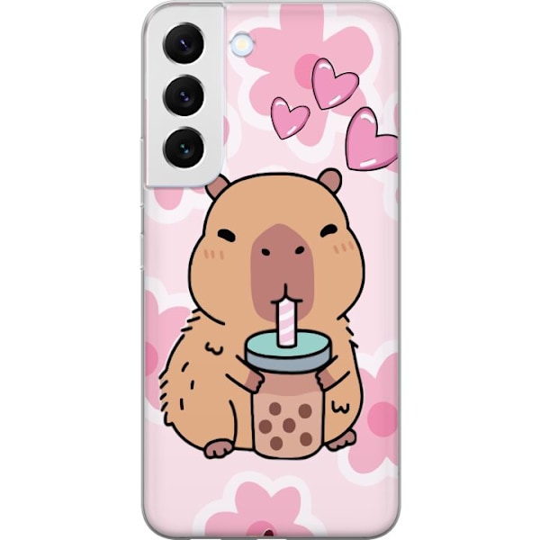 Samsung Galaxy S22+ 5G Genomskinligt Skal Kawaii Capybara Hjä