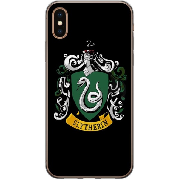 Apple iPhone XS Genomskinligt Skal Harry Potter - Slytherin
