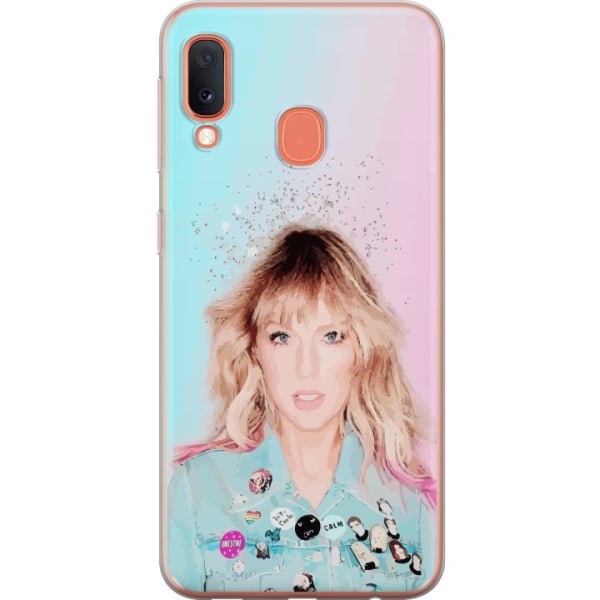 Samsung Galaxy A20e Läpinäkyvä kuori Taylor Swift Runous