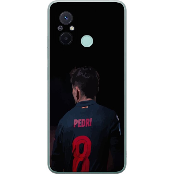 Xiaomi Redmi 12C Läpinäkyvä kuori Pedri FC Barcelona Jalkapallo Espanjalainen Keskikenttäpelaaja Maali Urheilumotivaatio Fanit Lapset Nuoret