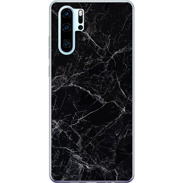 Huawei P30 Pro Läpinäkyvä kuori Marmori Musta