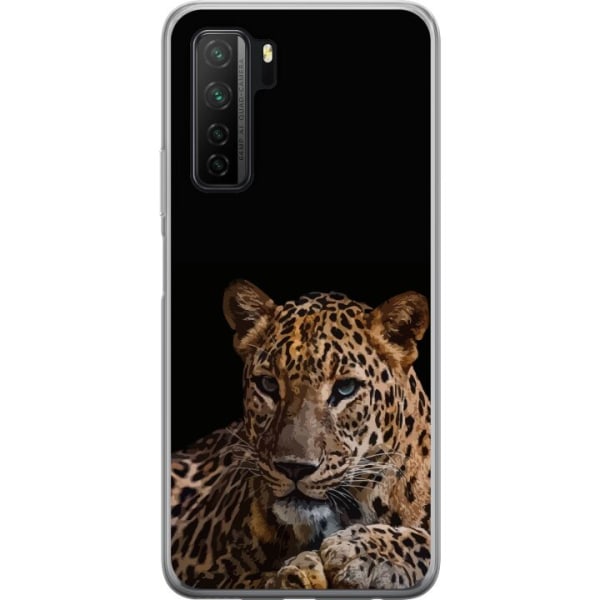 Huawei P40 lite 5G Läpinäkyvä kuori Leopard
