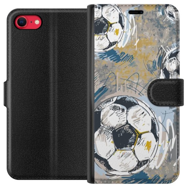 Apple iPhone SE (2022) Plånboksfodral Fotboll