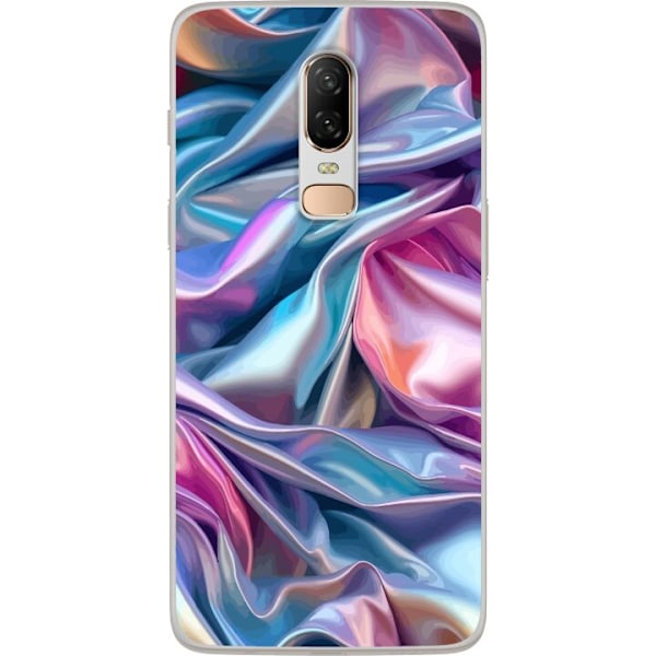 OnePlus 6 Gennemsigtig cover Skinnende silke