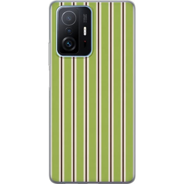 Kompatibelt Mobilskal till Xiaomi 11T Matcha Stripe grön
