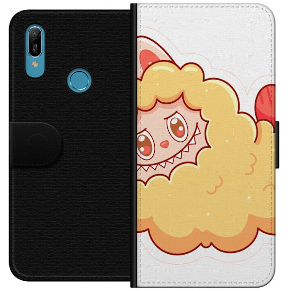 Huawei Y6 (2019) Lompakkokotelo Labubu Pesukarhu Pop Mart Hahmo Keräilyesine Söpö Suunnittelu Suosittu Teema Taideteos Leikkisarja