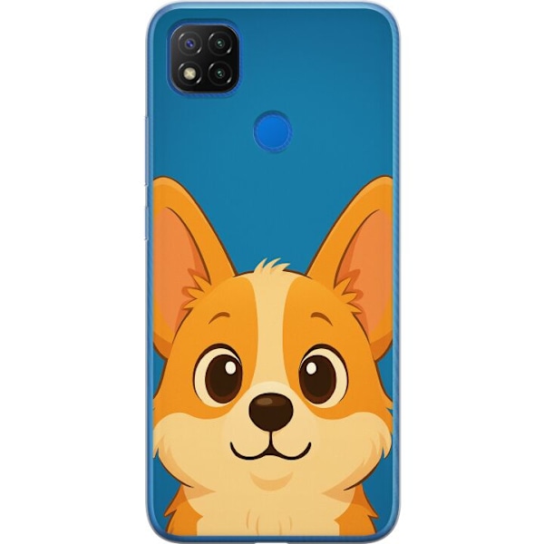 Xiaomi Redmi 9C Genomskinligt Skal Hello Corgi