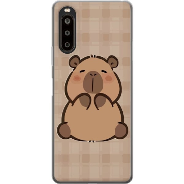 Sony Xperia 10 II Läpinäkyvä kuori Mobilskal kawaii capybara flera figurer japansk stil