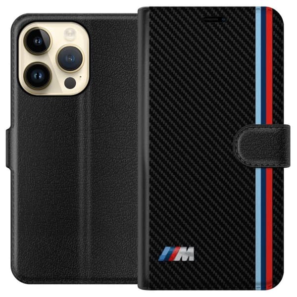 Kompatibel Tegnebogsetui til Apple iPhone 15 Pro BMW M