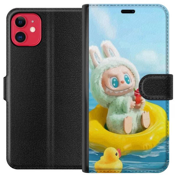 Apple iPhone 11 Plånboksfodral Labubu Stripe Attack – Ränd